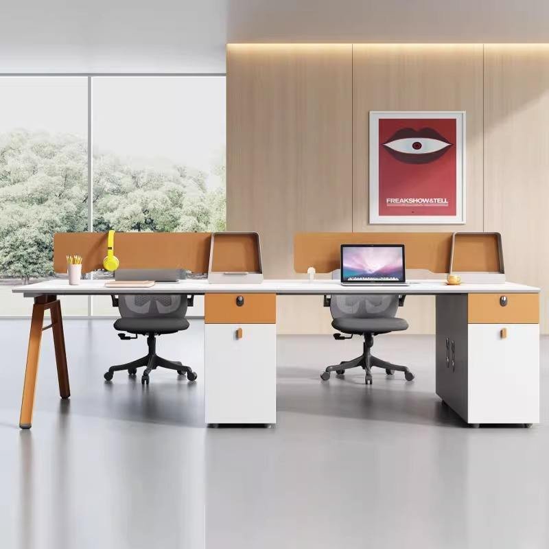 People Office Desk Shared Modern Partner Workstation Desk Table De Bureau Mesa De Escritrio
