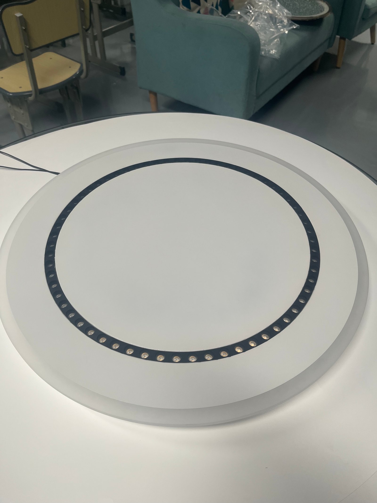 10/14 Inch Round Ultra-Thin Anti-Glare LED Ceiling Light, Ra≥90/Ra≥97 24W/36W Surface Mounted High-Brightness LED Downlights, Beam Angle 24°/60°, 3000K-6000K Indoor Spotlight High Brightness (C