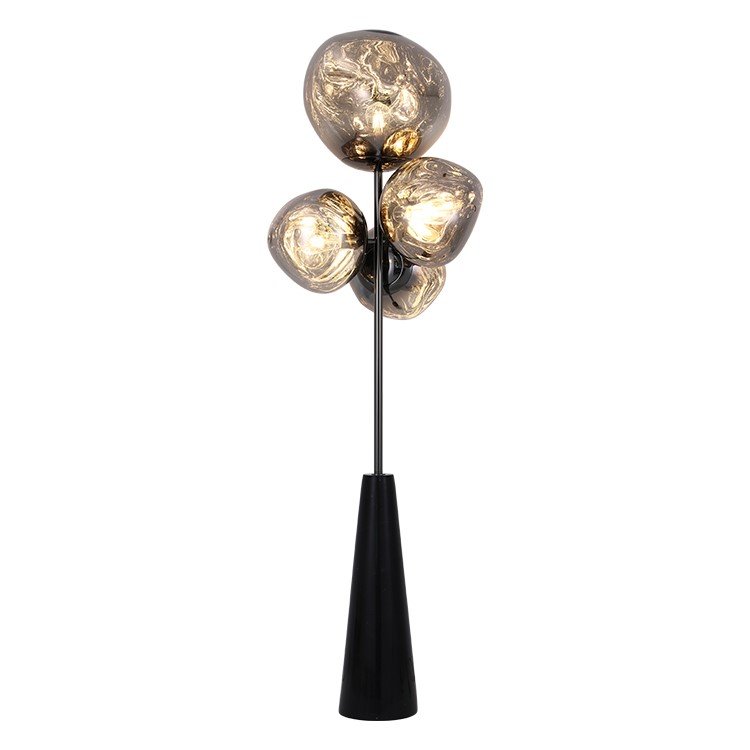 Smoky Column Floor Lamp – Smoky Finish with Acrylic Diffuser